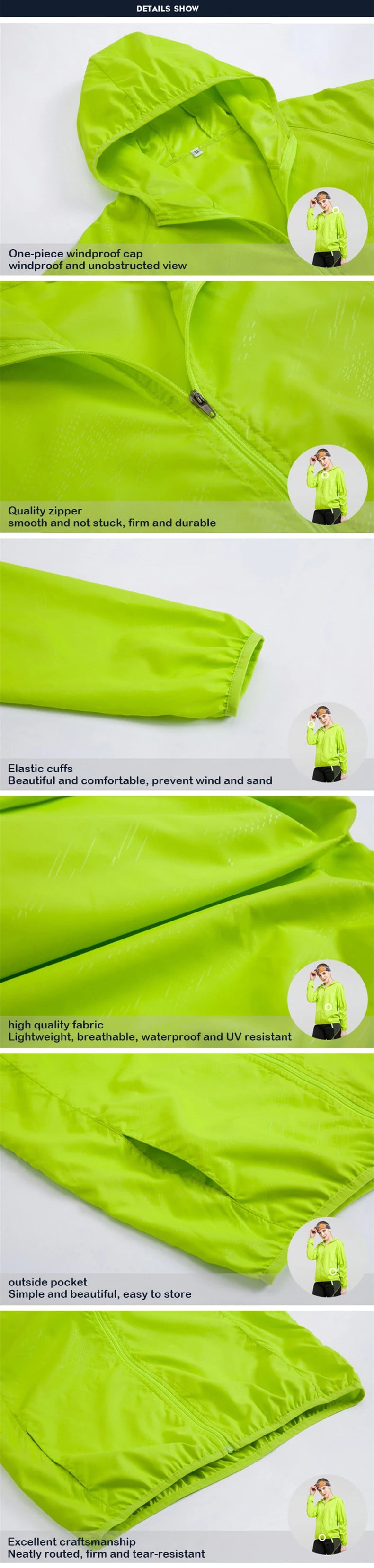 Unisex Waterproof Hiking Jacket – Quick-Dry Outdoor Windbreaker